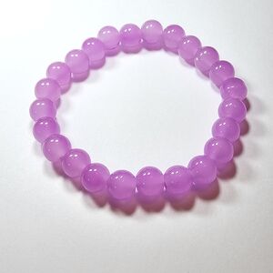 Vibrant Purple Beaded Bracelet